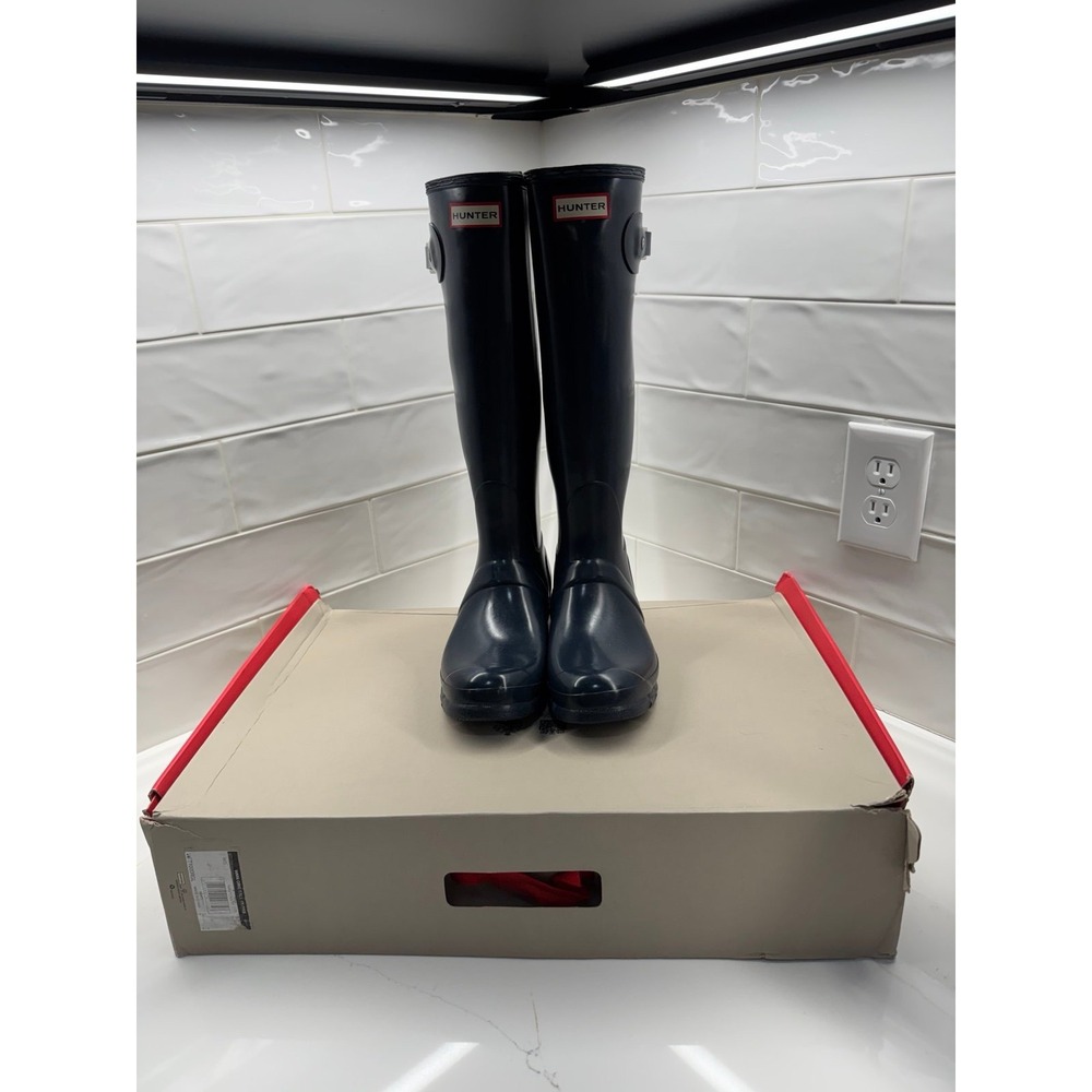 Women's Original Tall Gloss Rain Boots SIZE 9 HUNTER